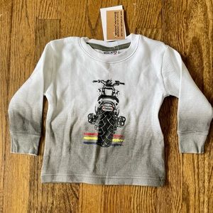 Mish Boys motorcycle ombré long sleeve tee NWT